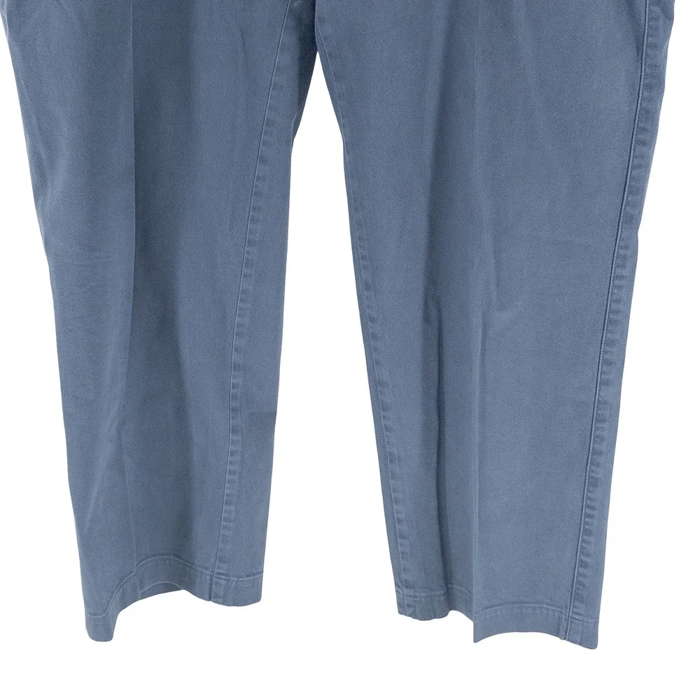 Peter Millar Mens 38x30 Soft Touch Flat Front Trousers Pants Blue Pima Cotton